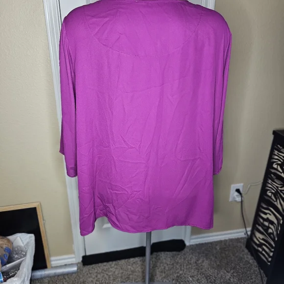 Avenue Flowy Blouse  Women’s Plus Size 30/32 - Picture 4 of 7